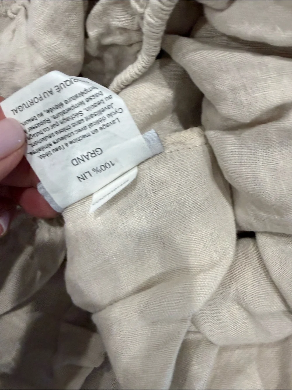 Parachute NEW Queen Size Linen Fitted Sheet $150 MSRP